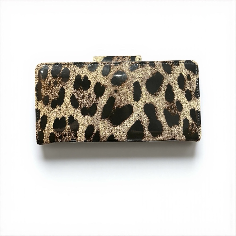 Dolce & Gabbana Leopard Print Wallet with Black and Gold Details - Picture 2 of 11